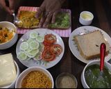 A picture of step 1 of Bombay style Sandwich.