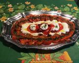 Une image de l'étape 9 de Salade de tomates roses à la mozzarella di buffala, persil et crème de balsamique.