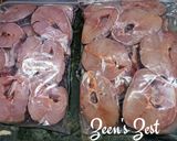 A picture of step 1 of Murrel Fish Head Curry/Chepala Talakaya Pulusu.