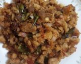 A picture of step 8 of Bread Upma.