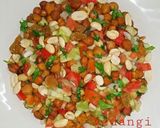 A picture of step 5 of Black Chana Salad.
