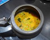 A picture of step 3 of Maharashtrian Thali For Lunch -Fry Bhindi, Bhhat,Varan, Kharda, Chapati, Kheer.