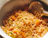 A picture of step 2 of Chinese fried Rice/😋😋😋Veg Fried Rice.