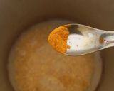 A picture of step 1 of Parippu cury.