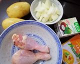 Hình bước làm 1 của món Cà ri gà