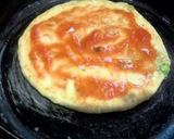 A picture of step 5 of Aloo Kulcha Pizza.