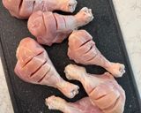 A picture of step 1 of Tandoori Chicken Legs.