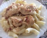 Joghurtos-baconos csirkemellragu füstölt sajttal recept fázis 5 fotója
