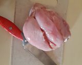 A picture of step 1 of Chicken salad.