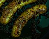 A picture of step 5 of Pan-Fried Beer and Onion Bratwurst.