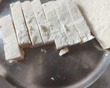 A picture of step 1 of Paneer chilli.