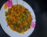 हरा प्याज़ की सब्जी (Hara pyaz ki sabzi recipe in Hindi) रेसिपी चरण 4 फोटो