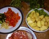 Qeema mater aloo with chapati recipe step 1 photo