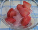 A picture of step 11 of No-bake, No-crust Strawberry Cheese Cake.