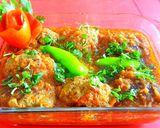 A picture of step 6 of Kabab karahi masala.