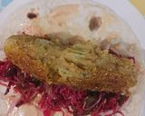 A picture of step 4 of Healthy Roti wraps.