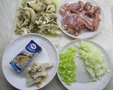 Laskagombás nyúl kapros túrógombóccal recept fázis 1 fotója