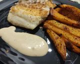 Foto del paso 8 de la receta: Sargo Real a la Plancha con Mayonesa Yakiniku y Patatas Rústicas