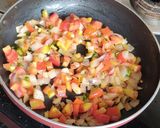 A picture of step 3 of Palak paneer.