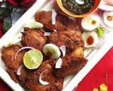 A picture of step 7 of Lahori fish fry.