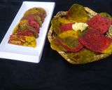A picture of step 7 of Tricolour Stuff Paratha.