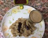 A picture of step 2 of Railway train upma.