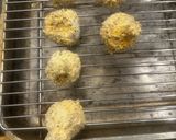 A picture of step 2 of Breaded Mushrooms - WOW and so good as starter or Veg option.