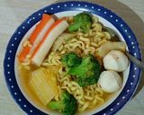 Foto langkah ke 5 dari resep Mie Kuah Bakso Seafood.