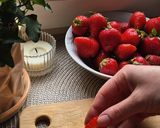 Фото кроку 5 до Полуничний чізкейк (без випічки) 🍓.