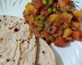 A picture of step 10 of Gajar Matar Ki sabji.