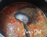A picture of step 2 of Hyderabadi Chugur Khatti Daal or Tender Tamarind Leaves Khatti Daal for lunch.