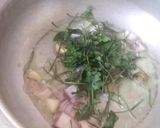 A picture of step 2 of Brahmi leaves soup.