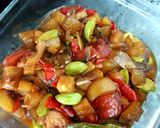 Foto langkah ke 4 dari resep Kikil pete bumbu kecap.