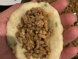 Bolinho de mandioca recheada (Bollitos de mandioca rellena)