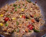 A picture of step 8 of Vegetables Fried Rice.