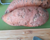 Foto del paso 1 de la receta: Patata dulce rellena veggie