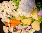 A picture of step 2 of Sea Bass Pot-au-Feu.