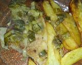 Foto del paso 6 de la receta: Bife de jamón con papas al horno al verdeo