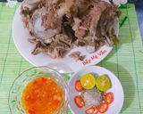 Hình bước làm 5 của món Cháo xương bò,chân bò đậu xanh và hạt sen