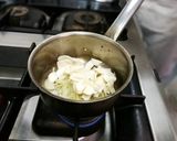 A picture of step 2 of Grilled Cheese and Creamy Mushrooms.