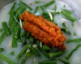 Lodeh Tewel Kacang Panjang langkah memasak 3 foto