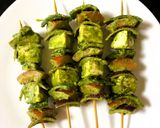 A picture of step 5 of Hariyali Paneer Tikka.