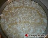 A picture of step 4 of Kasopita or Doughpie from Ioannina.