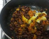 A picture of step 2 of Mexican tacos.