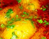 A picture of step 12 of Eggless Egg Curry.