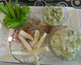 Chilli-cheese stuffed potato & raw banana fritters recipe step 4 photo