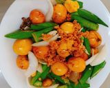 Hình bước làm 2 của món Trứng non cháy tỏi