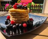 Bögrés, amerikai palacsinta 🥞🍇🍯 recept fázis 8 fotója