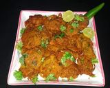 A picture of step 6 of Besan ke pakorry!!.