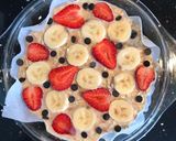 Hình bước làm 2 của món Bánh eat clean (Yến mạch trái cây, hạnh nhân và chocola chip